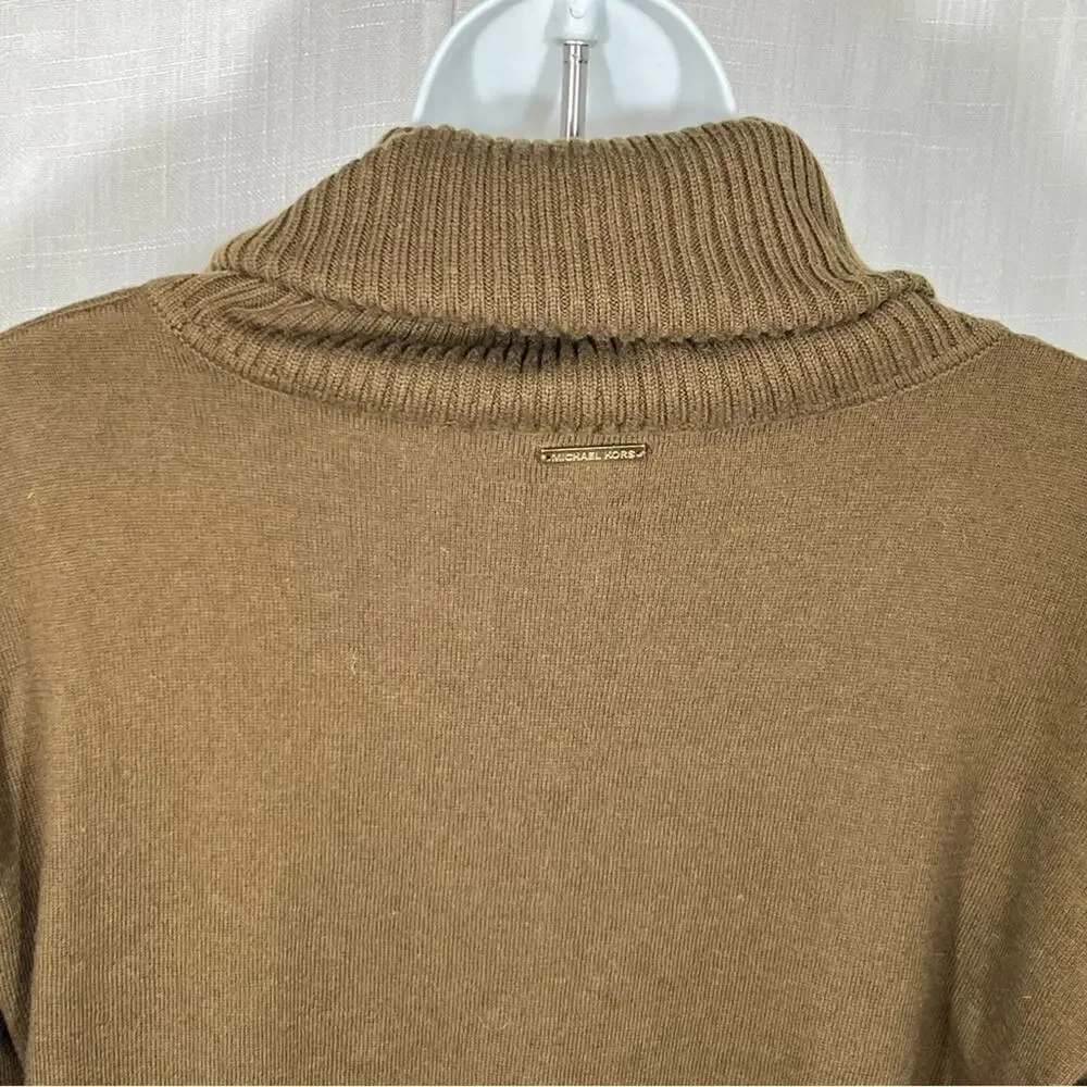 Michael Kors Fringed Cowl Neck Soft Sweater Size Small
